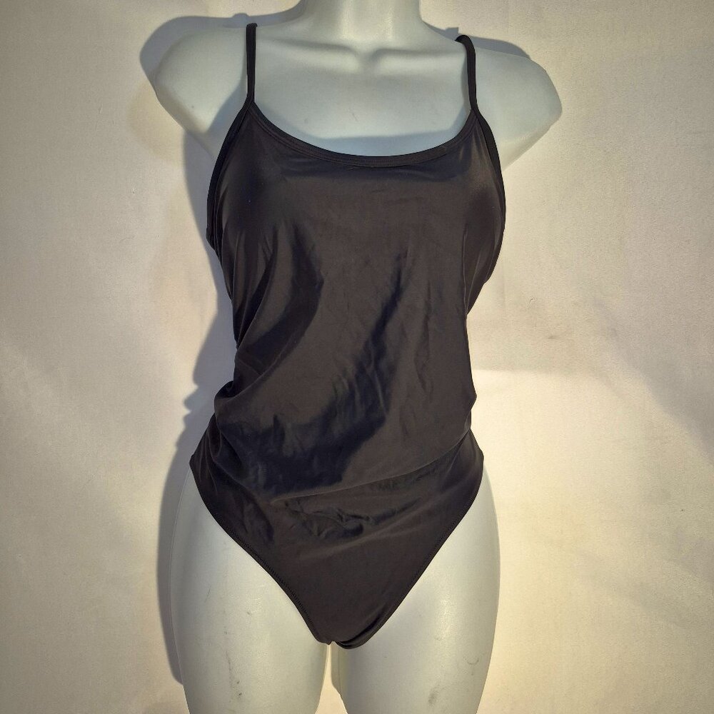 H&M One-piece swimsuit, Black adjustable straps in size Medium